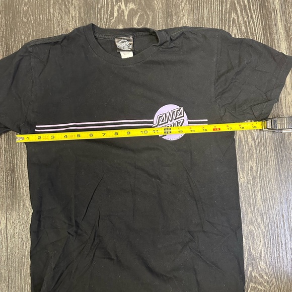 Santa Cruz Classic Dot Logo Black T-Shirt Small‎ (S) Purple Pink Skateboarding - Picture 6 of 9